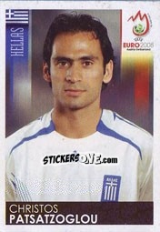 Sticker Christos Patsatzoglou - UEFA Euro Austria-Switzerland 2008 n. 366 - Panini