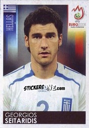 Sticker Georgios Seitaridis - UEFA Euro Austria-Switzerland 2008 n. 367 - Panini