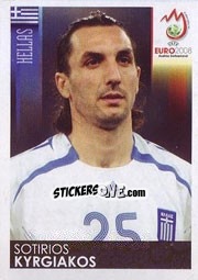Sticker Sotirios Kyrgiakos - UEFA Euro Austria-Switzerland 2008 - Panini