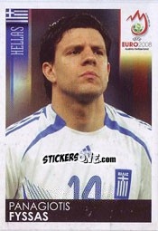 Sticker Panagiotis Fyssas - UEFA Euro Austria-Switzerland 2008 - Panini