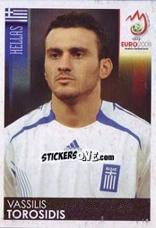 Sticker Vasilis Torosidis - UEFA Euro Austria-Switzerland 2008 - Panini