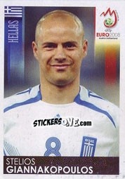 Sticker Stelios Giannakopoulos - UEFA Euro Austria-Switzerland 2008 n. 373 - Panini