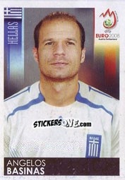 Sticker Angelos Basinas - UEFA Euro Austria-Switzerland 2008 n. 374 - Panini