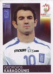 Sticker Giorgos Karagounis - UEFA Euro Austria-Switzerland 2008 - Panini