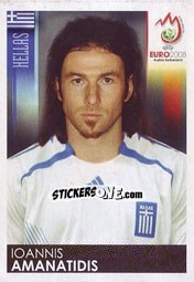 Sticker Ioannis Amanatidis - UEFA Euro Austria-Switzerland 2008 n. 378 - Panini