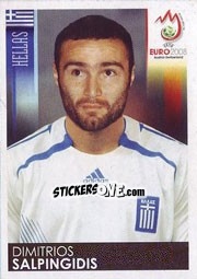 Sticker Dimitris Salpingidis - UEFA Euro Austria-Switzerland 2008 n. 379 - Panini