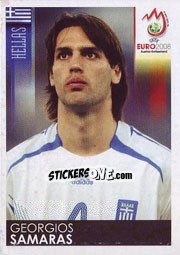Sticker Georgios Samaras - UEFA Euro Austria-Switzerland 2008 - Panini