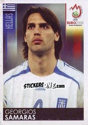 Sticker Georgios Samaras - UEFA Euro Austria-Switzerland 2008 n. 380 - Panini