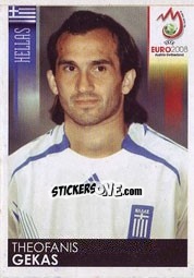 Sticker Theofanis Gekas - UEFA Euro Austria-Switzerland 2008 n. 381 - Panini