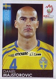 Sticker Daniel Majstorovic - UEFA Euro Austria-Switzerland 2008 - Panini