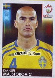 Cromo Daniel Majstorovic - UEFA Euro Austria-Switzerland 2008 - Panini