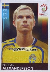 Sticker Niclas Alexandersson - UEFA Euro Austria-Switzerland 2008 - Panini