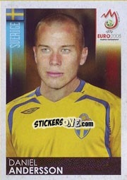 Cromo Daniel Andersson - UEFA Euro Austria-Switzerland 2008 - Panini