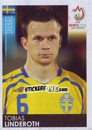 Cromo Tobias Linderoth - UEFA Euro Austria-Switzerland 2008 - Panini