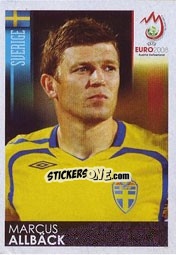 Sticker Marcus Allbäck - UEFA Euro Austria-Switzerland 2008 n. 407 - Panini