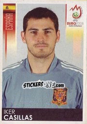 Sticker Iker Casillas - UEFA Euro Austria-Switzerland 2008 n. 416 - Panini