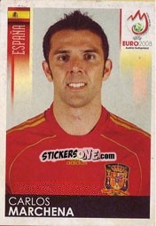Sticker Carlos Marchena - UEFA Euro Austria-Switzerland 2008 n. 419 - Panini