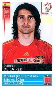 Cromo Ruben de la Red - UEFA Euro Austria-Switzerland 2008 n. 423x - Panini