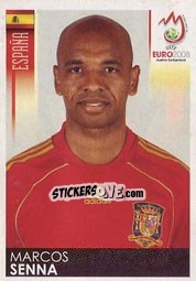 Cromo Marcos Senna - UEFA Euro Austria-Switzerland 2008 - Panini