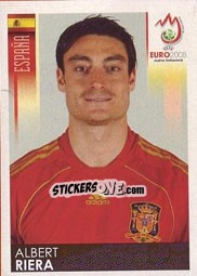 Cromo Albert Riera - UEFA Euro Austria-Switzerland 2008 - Panini