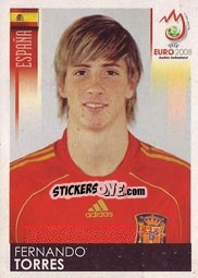 Sticker Fernando Torres - UEFA Euro Austria-Switzerland 2008 n. 434 - Panini