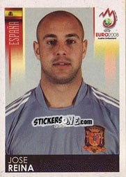 Sticker Pepe Reina - UEFA Euro Austria-Switzerland 2008 n. 435 - Panini
