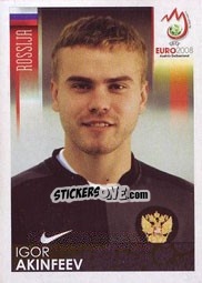Sticker Igor Akinfeev - UEFA Euro Austria-Switzerland 2008 n. 442 - Panini