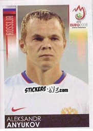 Cromo Aleksandr Anyukov - UEFA Euro Austria-Switzerland 2008 - Panini