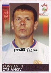 Sticker Konstantin Zyryanov - UEFA Euro Austria-Switzerland 2008 n. 452 - Panini