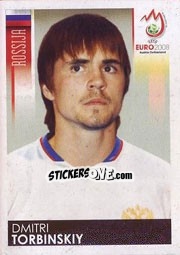 Sticker Dmitri Torbinski - UEFA Euro Austria-Switzerland 2008 n. 453 - Panini