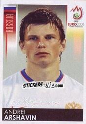 Sticker Andrey Arshavin - UEFA Euro Austria-Switzerland 2008 n. 456 - Panini