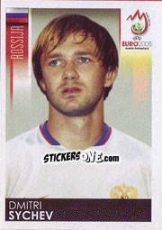 Cromo Dmitri Sychev - UEFA Euro Austria-Switzerland 2008 - Panini