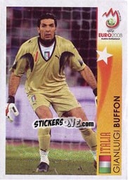 Sticker Gianluigi Buffon - Italia - UEFA Euro Austria-Switzerland 2008 n. 462 - Panini
