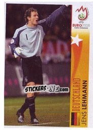 Cromo Jens Lehmann - Deutschland - UEFA Euro Austria-Switzerland 2008 - Panini