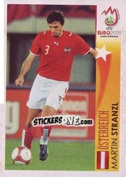 Cromo Martin Stranzl / Österreich - UEFA Euro Austria-Switzerland 2008 - Panini