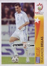 Sticker Traianos Dellas - Hellas - UEFA Euro Austria-Switzerland 2008 - Panini