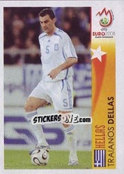 Sticker Traianos Dellas - Hellas - UEFA Euro Austria-Switzerland 2008 n. 475 - Panini