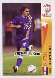 Sticker Niko Kranjcar - Hrvatska - UEFA Euro Austria-Switzerland 2008 - Panini