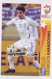 Sticker Giorgos Karagounis - Hellas - UEFA Euro Austria-Switzerland 2008 - Panini