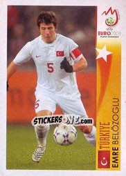 Sticker Emre Belözoglu - Türkiye - UEFA Euro Austria-Switzerland 2008 - Panini
