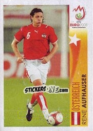 Cromo Rene Aufhauser - Österreich - UEFA Euro Austria-Switzerland 2008 - Panini