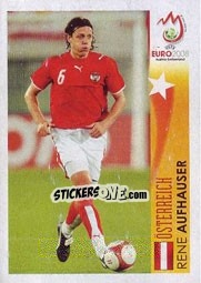 Sticker Rene Aufhauser - Österreich - UEFA Euro Austria-Switzerland 2008 n. 486 - Panini