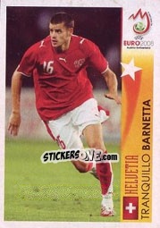 Sticker Tranquillo Barnetta - Helvetia - UEFA Euro Austria-Switzerland 2008 - Panini