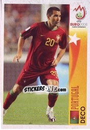 Sticker Deco - Portugal - UEFA Euro Austria-Switzerland 2008 n. 492 - Panini
