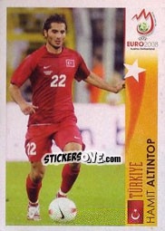 Sticker Hamit Altintop - Türkiye - UEFA Euro Austria-Switzerland 2008 n. 493 - Panini