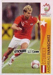 Sticker Andreas Ivanschitz - Österreich - UEFA Euro Austria-Switzerland 2008 n. 495 - Panini