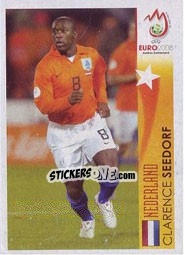 Sticker Clarence Seedorf - Nederland - UEFA Euro Austria-Switzerland 2008 n. 498 - Panini