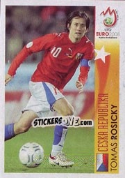 Sticker Tomas Rosicky - Ceska Republika - UEFA Euro Austria-Switzerland 2008 n. 500 - Panini