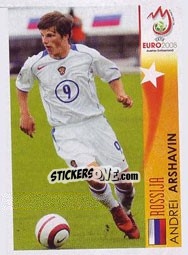 Sticker Andrey Arshavin - Rossija - UEFA Euro Austria-Switzerland 2008 n. 503 - Panini