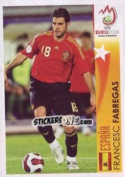 Sticker Francesc Fabregas - España - UEFA Euro Austria-Switzerland 2008 - Panini